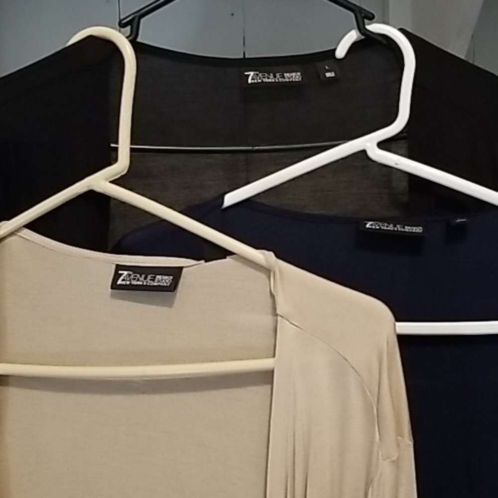 NY & Co cotton drape cardigans